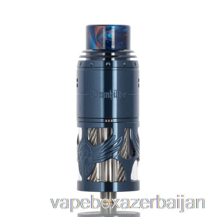 E-Juice Vape Vapefly x German 103 Brunhilde Top Coiler 25mm RTA Dark Blue